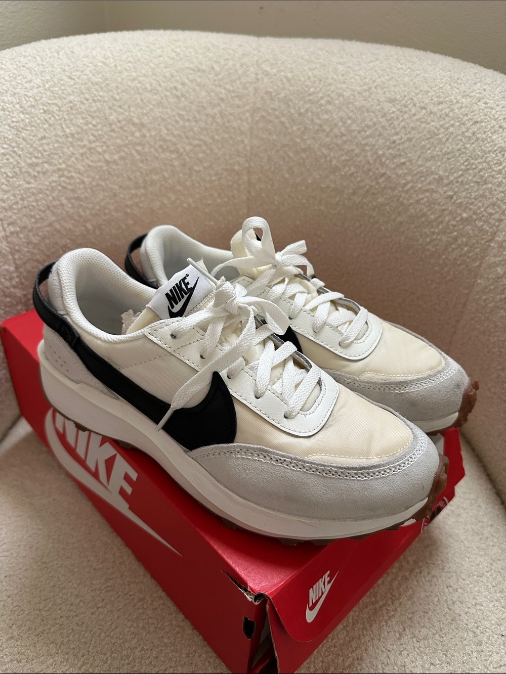 Nike Sneakers in White, Black, Gray